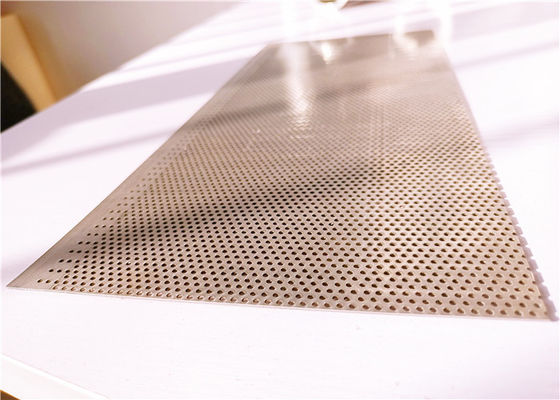 Length 12ft Width 4ft Metal Perforated Sheet , Perforated Mild Steel Sheet Round Hole