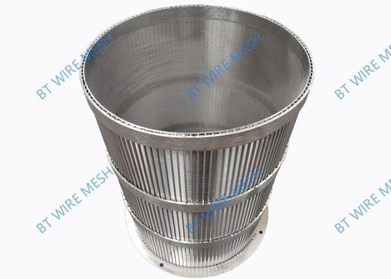 Micro 0.2mm-1.0mm Slot Wedge Wire Filter 304 Stainless Steel